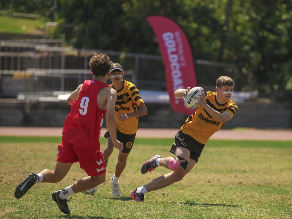 Townsville Grammar V St Pauls at the 2024 Gold Coast Titans All Schools Touch Football Picture: Glenn Campbell