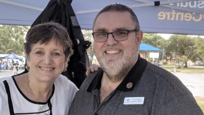 Salisbury Business Association executive officer David Waylen with Cr Donna Proleta. Picture: David Waylen.