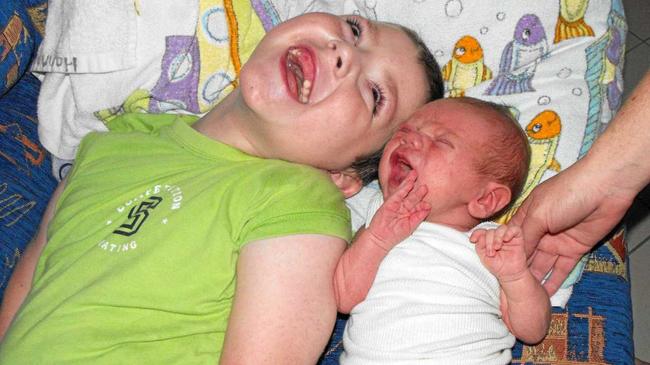 BROTHERLY LOVE: Hayden and Jacob Paulsen's lives were cut short after losing their battles with mitochondrial disease. Picture: Contributed