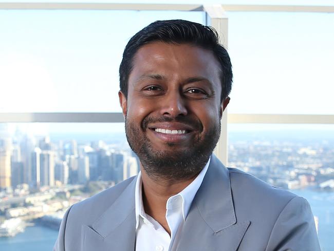 06/09/2024. Robin Khuda, AirTrunk Founder and CEO, photographed at their headquarters in Sydney. The company has been acquired for $24bn by Blackstone. Britta Campion / The Australian