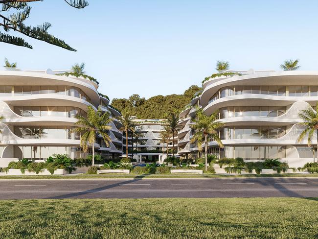 Artist impression of the Nalu development by Monaco Property Group which is planned for a site at Miami
