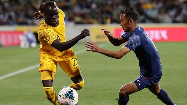 Awer Mabil has been a revelation for the Socceroos. Picture: Mark Metcalfe/Getty Images