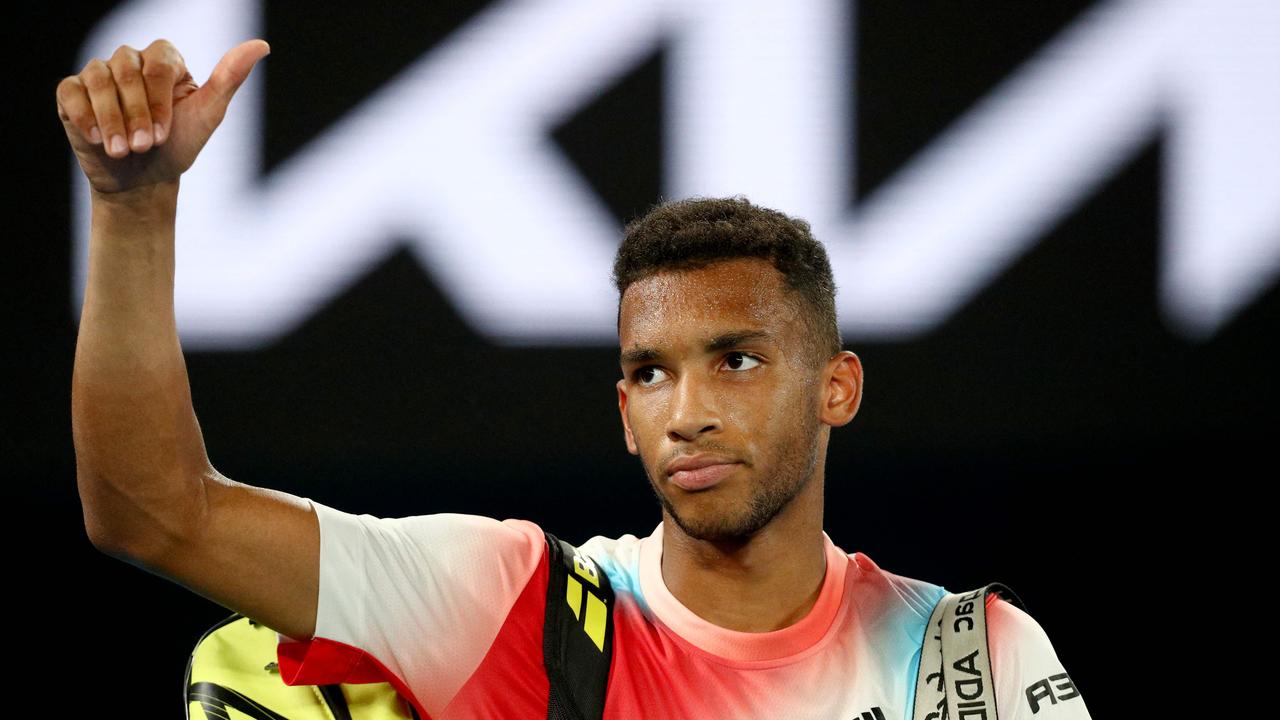 Canada's Felix Auger-Aliassime showed he has a very bright future. Picture: Aaron Francis/AFP