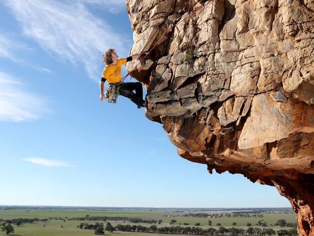 Rock climbing will be largely banned at the world famous Mt Arapiles. Picture: David Geraghty