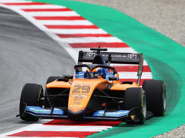 SPIELBERG, AUSTRIA – JULY 03: Alex Peroni of Australia and Team Campos (29) drives on track during practice for the Formula 3 Championship at Red Bull Ring on July 03, 2020 in Spielberg, Austria. (Photo by Bryn Lennon/Getty Images)