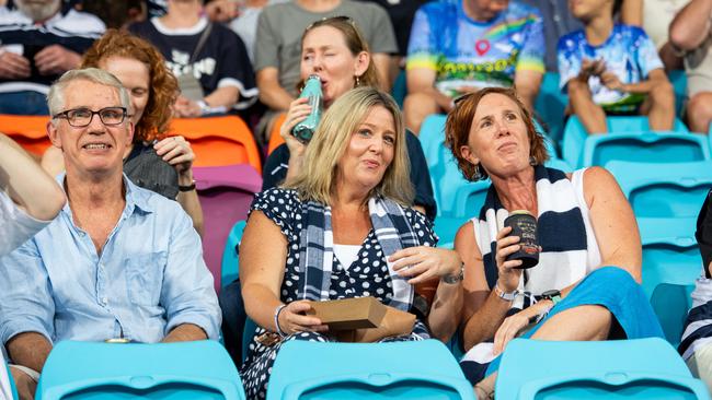 Fans at the Gold Coast Suns vs Geelong Cats Round 10 AFL match at TIO Stadium. Picture: Pema Tamang Pakhrin