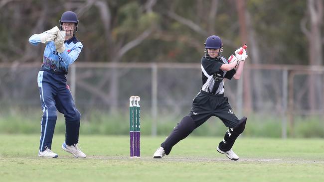 Oliver Nelson. Charlestown v Newcastle City, SG Moore Cup round one at Kahibah Oval. Picture: Sue Graham