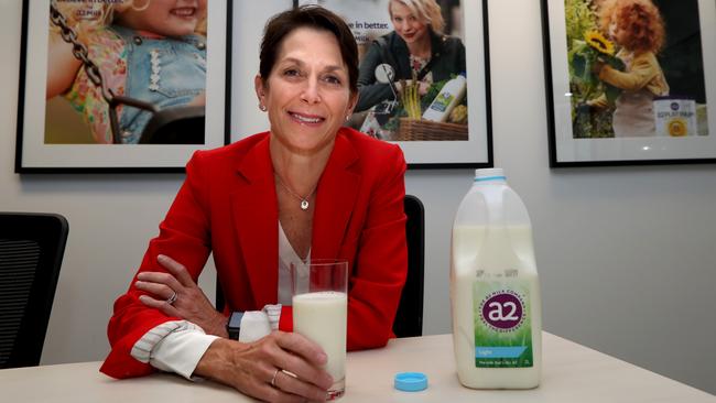 A2 Milk chief executive Jayne Hrdlicka. Picture: David Geraghty