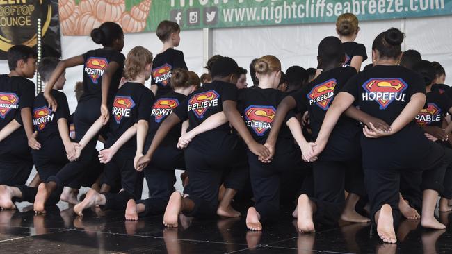 Rosebery Primary School performed at the Nightcliff Seabreeze Festival, 2023. Picture: Sierra Haigh