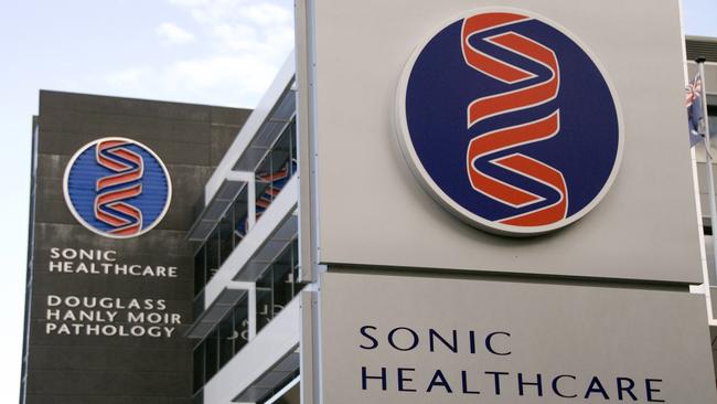 Sonic Healthcare reported a big drop in patients as the pandemic struck. Picture: Bloomberg