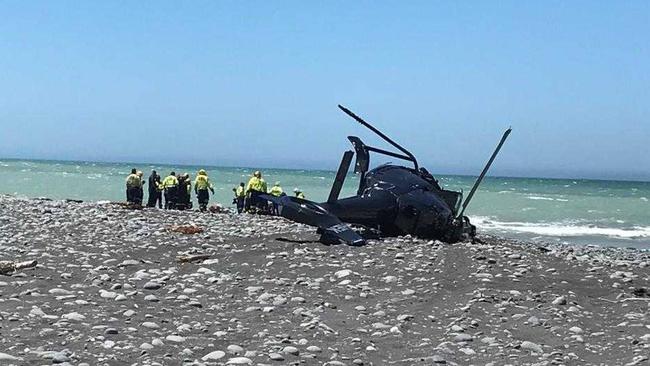 Two people have died and three have been seriously injured in a helicopter crash on New Zealand’s South Island. Picture: Canterbury West Coast Air Rescue