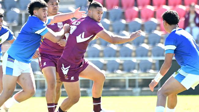 Marsden SHS’s Will Semu playing for Queensland. Picture, John Gass