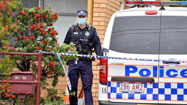 The guesthouse is under police guard. Picture: NCA NewsWire / John Gass