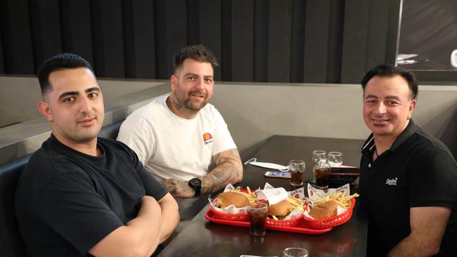 These guys got some food from Grub at Panthers before they grabbed a seat in the Basement.