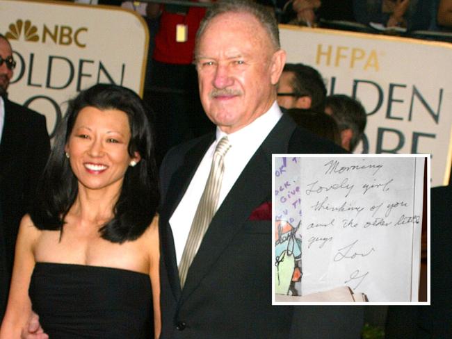 Heartbreaking love notes were found scattered across Gene Hackman's home.