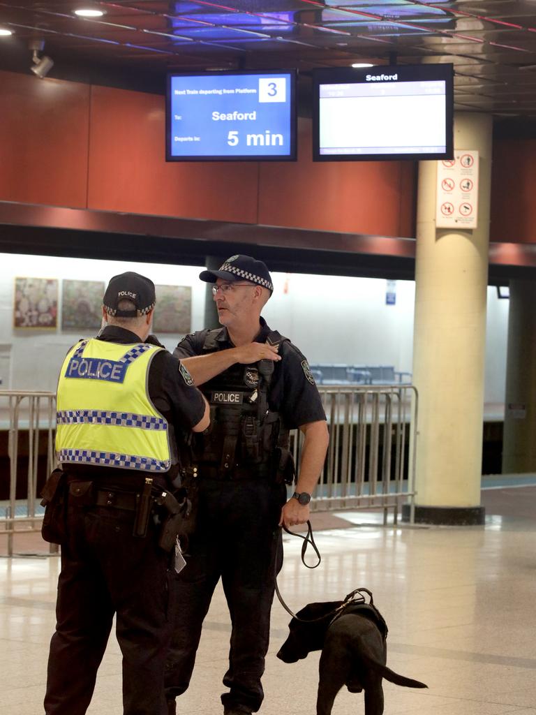 The women reported his behaviour to police when they got off the train. Picture: Dean Martin