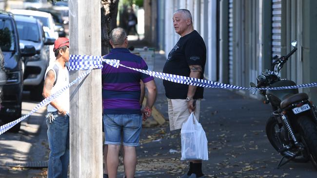 Mick Gatto is seen outside Melbourne Pavilion Picture: AAP Image/James Ross