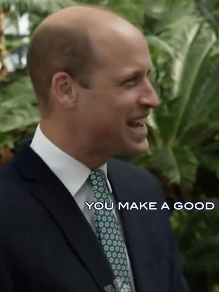 Prince William's accidental gaffe was caught on camera.