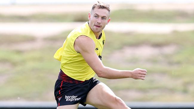 Devon Smith the standout for the Bombers in heavy loss to Richmond. Picture: Michael Klein