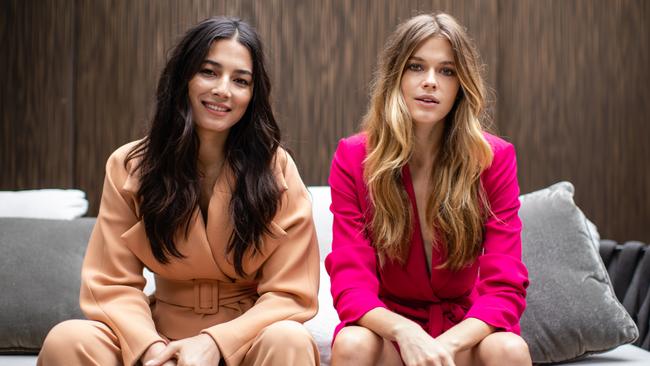 Models and David Jones ambassadors Jessica Gomes and Victoria Lee. Picture: Mark Nolan/Getty Images for David Jones