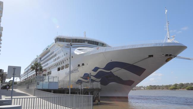 Around 200 passengers aboard the Sea Princess were hit by the gastro bug. Picture: Mark Cranitch