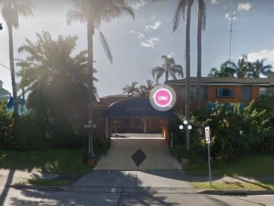 The Sapphire Palms Motel at The Entrance where Mr Brown-Vale allegedly broke into a room. Picture: Google