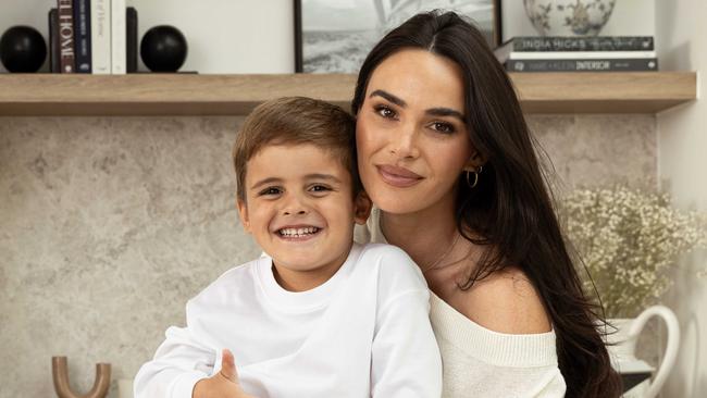 Jessica Dover with her son Sebastian, 4. Picture: Kelly Barnes