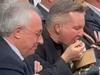 Priest lashes Labor minister for munching pasta in mass