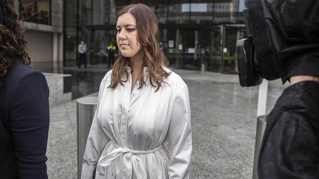 Former Liberal staffer Brittany Higgins at the Magistrates Court in Canberra. Picture: NCA NewsWire / Gary Ramage