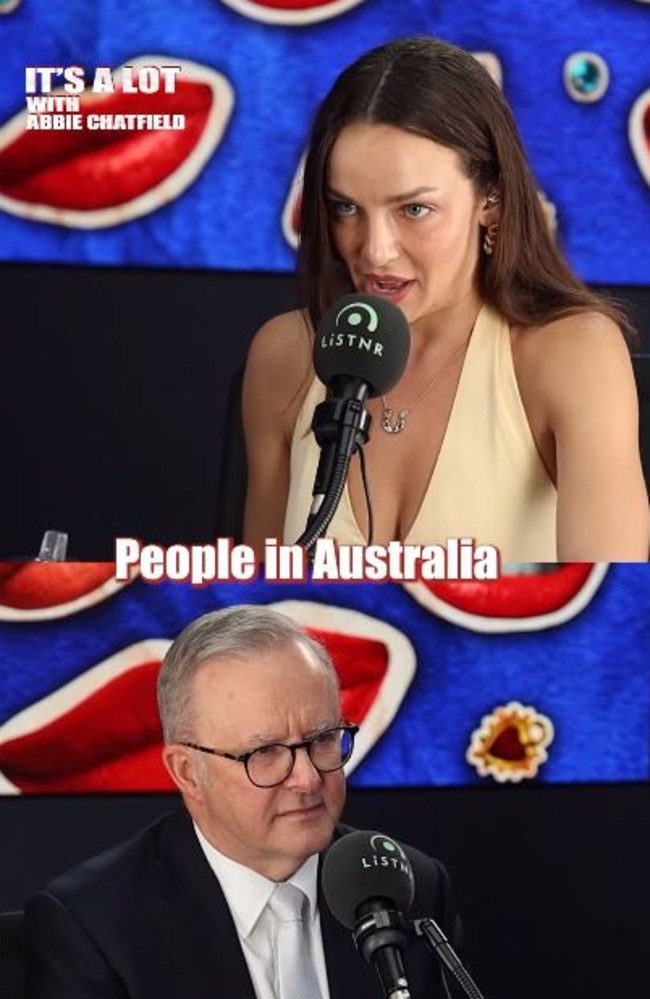Anthony Albanese with Abbie Chatfield. Picture: Supplied