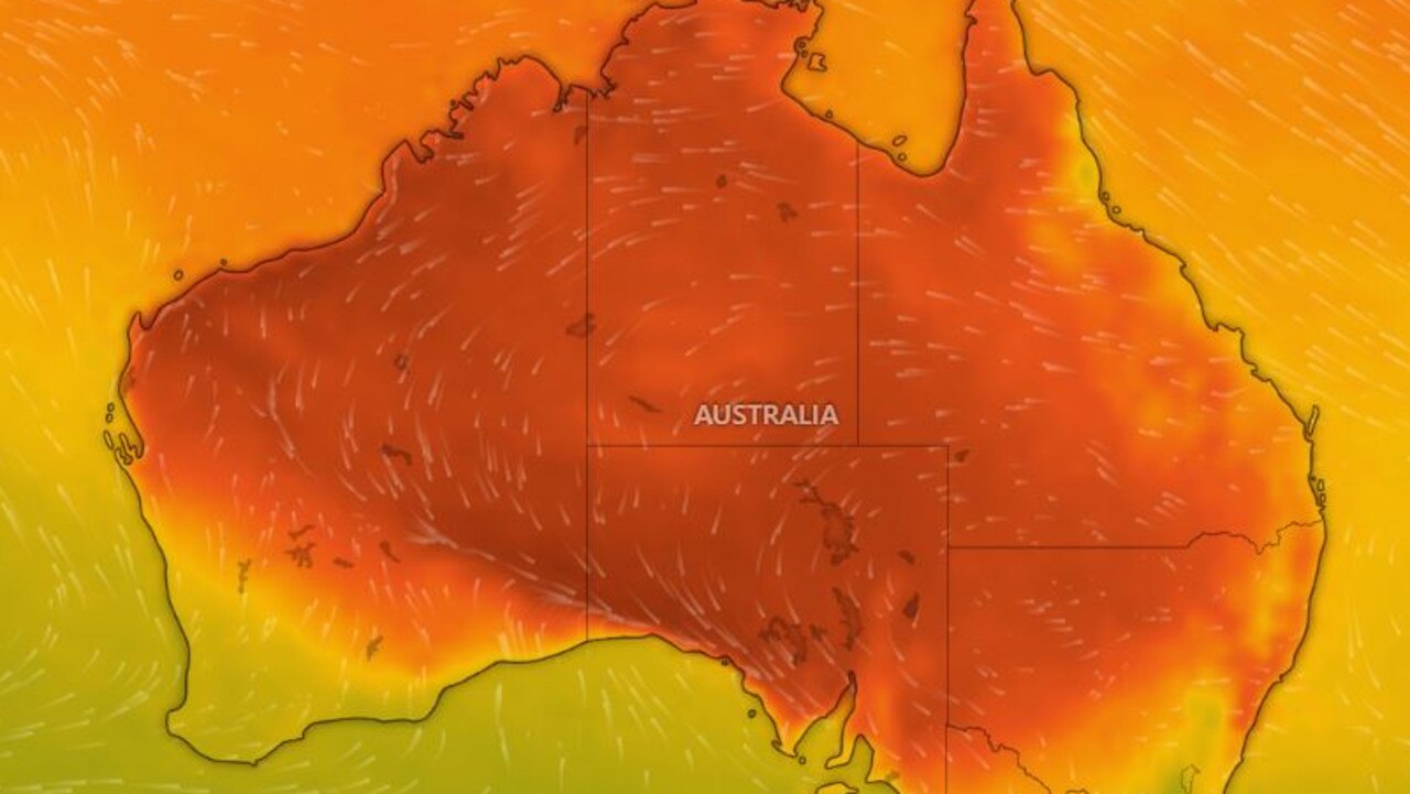 Temperatures on Sunday afternoon. Picture Windy