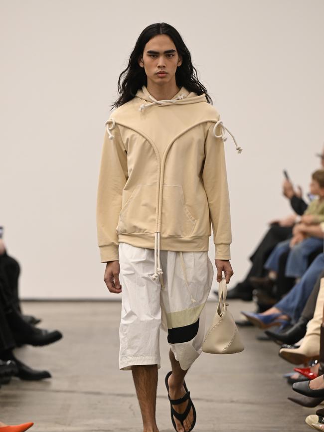 A model walks the runway during the Verner show during Australian Fashion Week. Picture: Getty Images