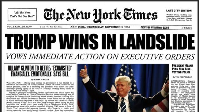 How New York City’s premier broadsheet newspaper proclaimed the victory.