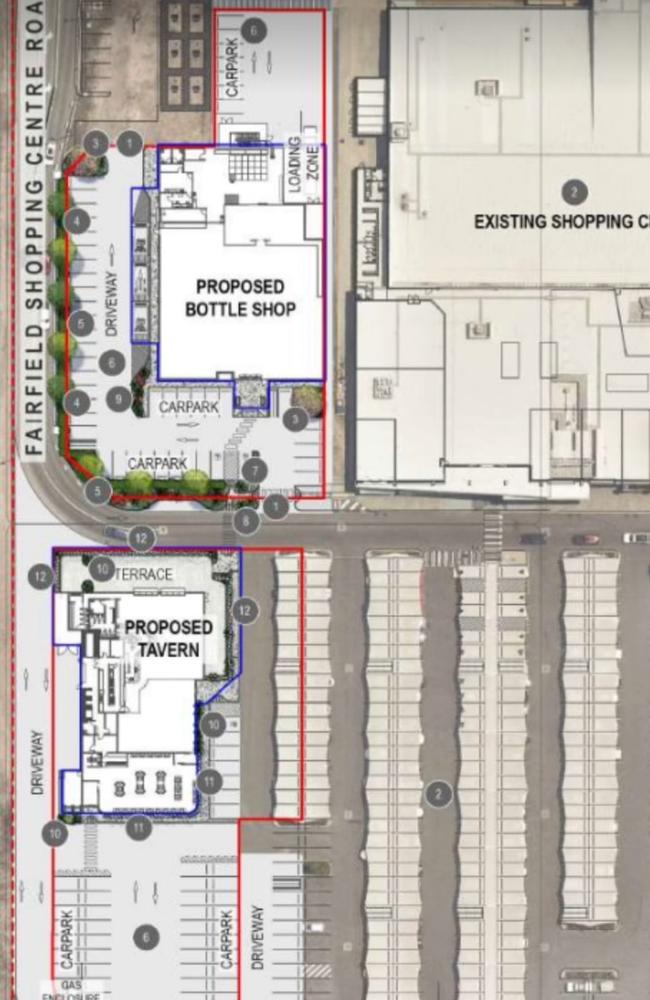 Dan Murphy's and a tavern is proposed for Fairfield Shopping Centre.