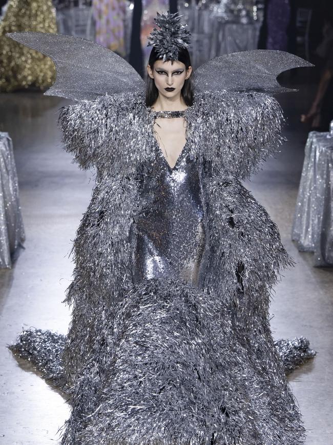 A model walks the runway during the Rodarte Ready to Wear Fall/Winter 2023-2024. Pic credit: Getty Images