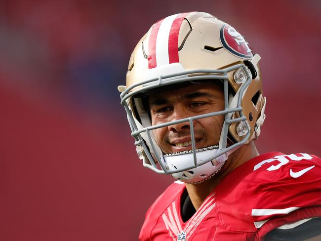 Mailata’s transition has drawn comparisons with Jarryd Hayne’s NFL move. Picture: Getty