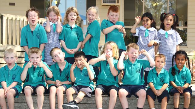 Mt Duneed Regional Primary School 2025 Prep W front Niall Sparrey, Kayson McKiernan, Kobe Van Staden, Gabriel Abdul-Rahim, Freddy Barrett, Bobby Heazlewood, Jamie Horak, Gurnaaz Kaur. Back Arlo Unmack, Julia Rhodes, Elodie Stewart, Felicie Sims, Patrick Parsons, Hiba Usman , Stalley Kidwell