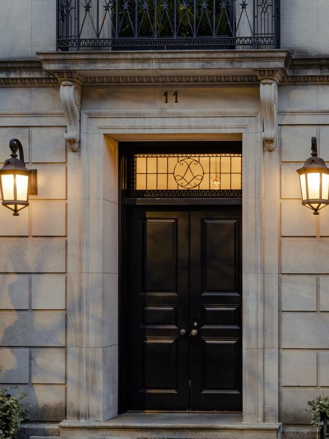 The six-storey townhouse on the Upper East Side where DeLorenzo worked. Picture: Sasha Maslov/The Wall Street Journal