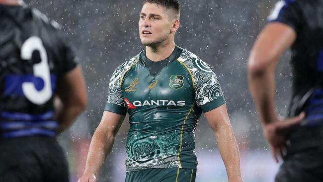 SYDNEY, AUSTRALIA - DECEMBER 05: James O'Connor of the Wallabies looks on during the 2020 Tri-Nations match between the Australian Wallabies and the Argentina Pumas at Bankwest Stadium on December 05, 2020 in Sydney, Australia. (Photo by Mark Metcalfe/Getty Images)