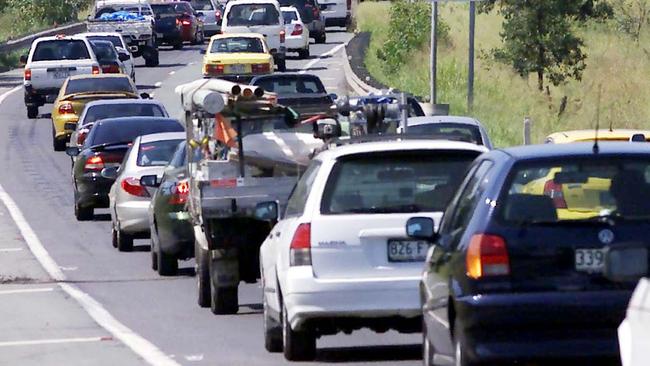 Traffic congestion is being experienced much of greater Brisbane for the second day in a row. File picture