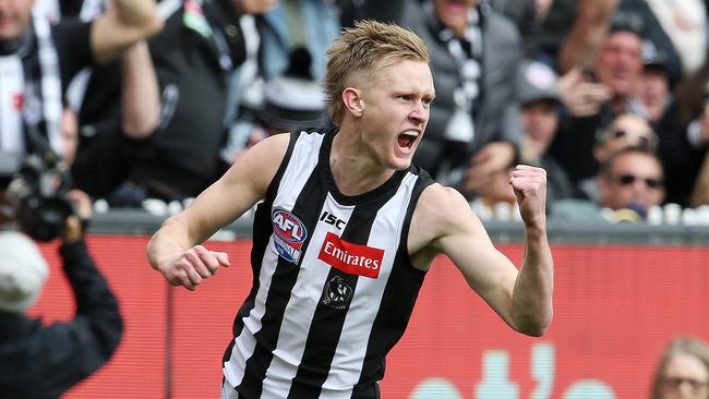 Collingwood’s Jaidyn Stephenson has been diagnosed with glandular fever. Picture: Michael Klein