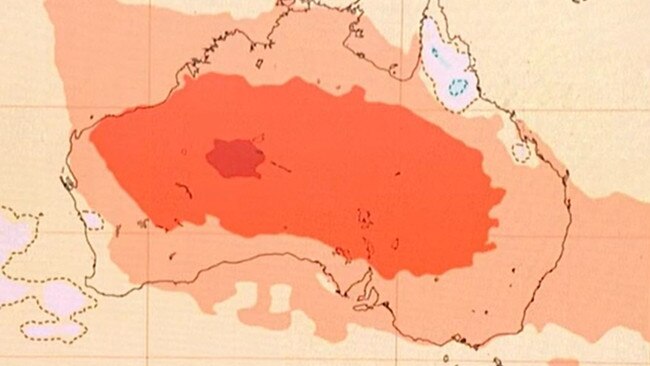 ‘Warmer than usual weather’ is tipped to continue into next week. Picture: Sky News Weather.