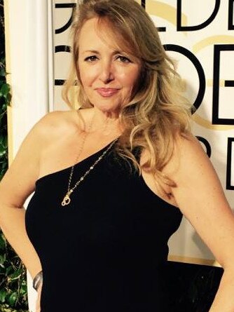 Jenny Bassett at the Golden Globes in 2015. Picture: Facebook