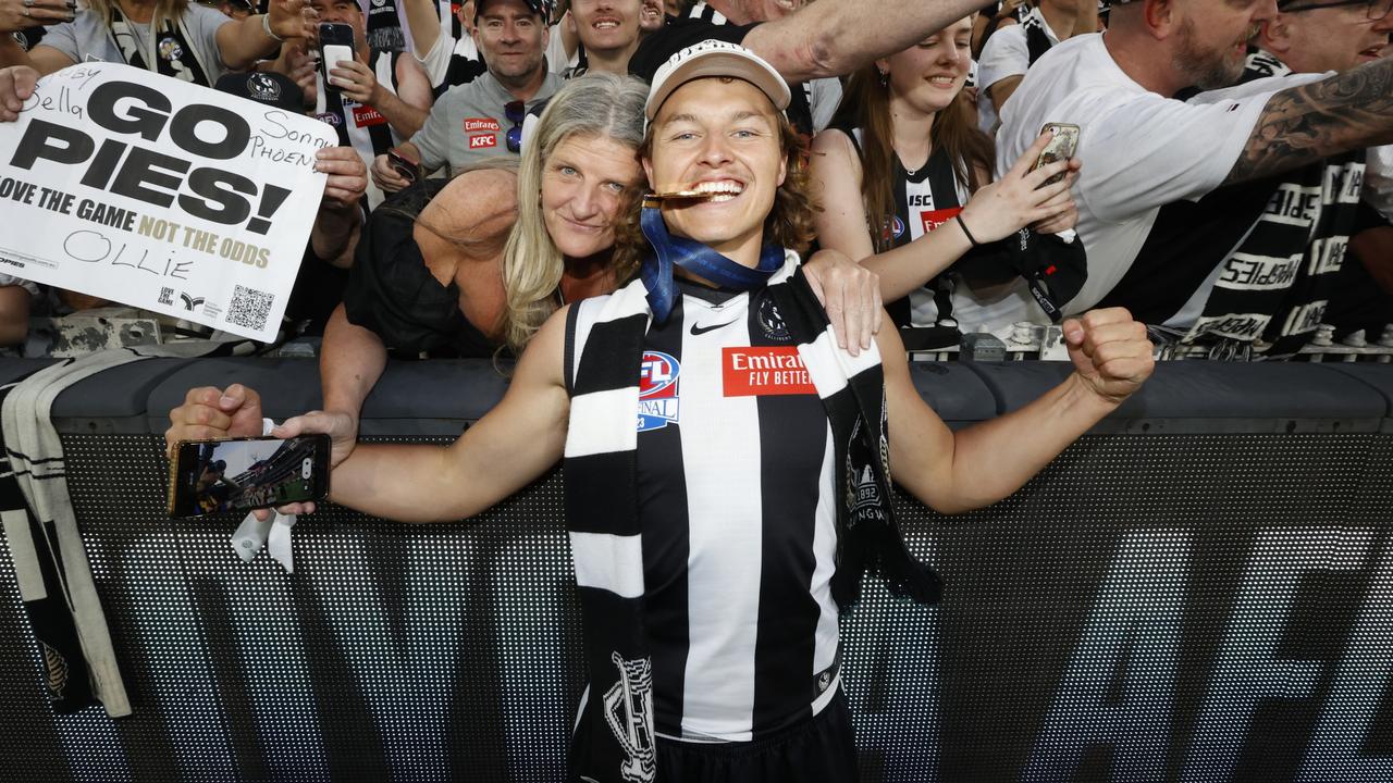 Jack Ginnivan of the Magpies. Picture: Darrian Traynor/AFL Photos/via Getty Images