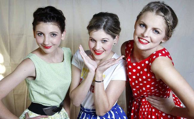 Amber Wilson, Corrin Lambie and Mel Oldenburg were models at the Carnivale. Picture: Sarah Harvey