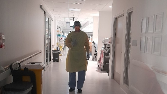 A doctor working in the Covid ward at Dubbo Base Hospital. Picture: Western NSW Local Health District/Facebook