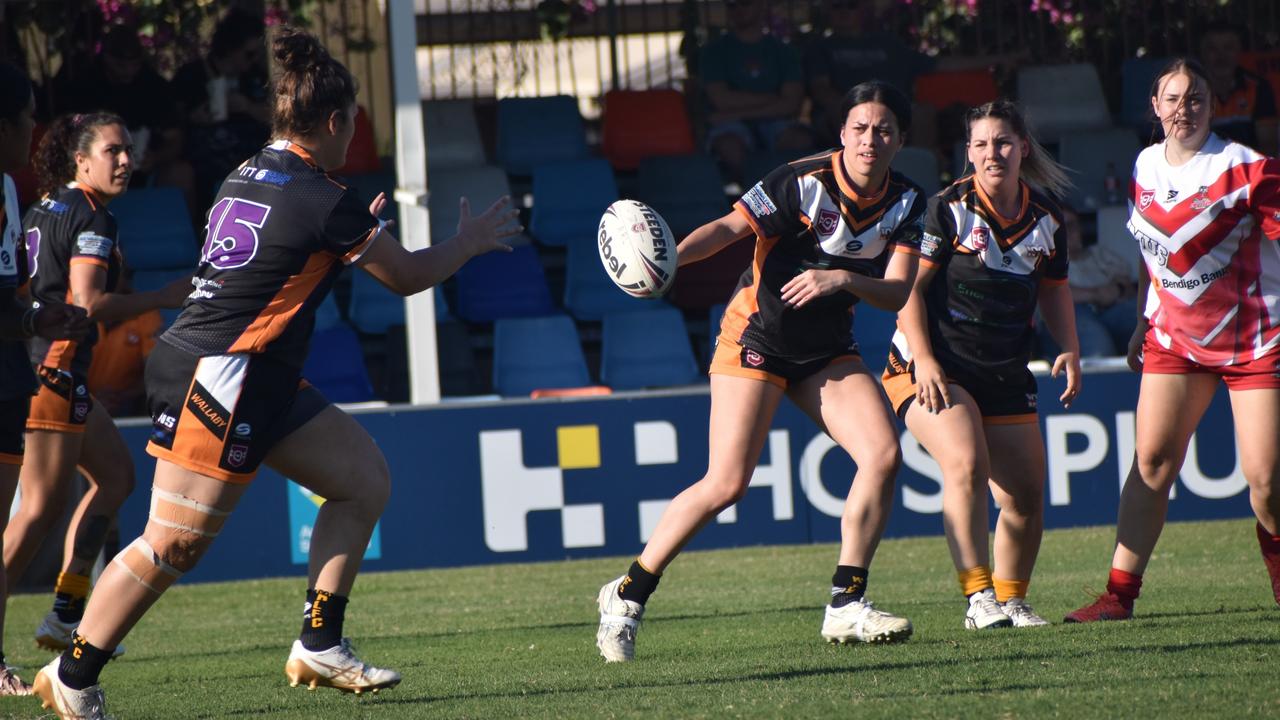 Rockhampton Rugby League open womenâ&#128;&#153;s semi-final, Wallabys versus Emu Park, Browne Park, July 22, 2023.