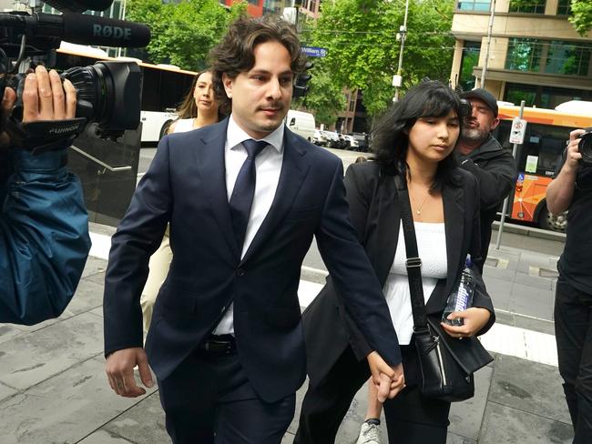 MELBOURNE AUSTRALIA - NewsWire Photos NOVEMBER 29, 2024: Christopher Joannidis, who killed five people in a crash involving his Mercedes, a ute, and a B-double truck in Strathmerton in April 2023, is seen arriving at the County Court in Melbourne.Picture: NewsWire / Luis Enrique AscuiÃ¢â¬ËMUST CONFIRM IDENTITY WITH REPORTERÃ¢â¬Â