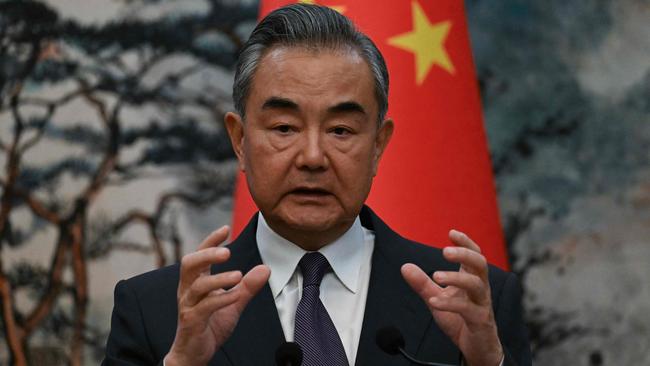 “Justice has not been done to the Palestinian people,” China’s Foreign Minister Wang Yi said. Picture: Pedro Pardo/AFP