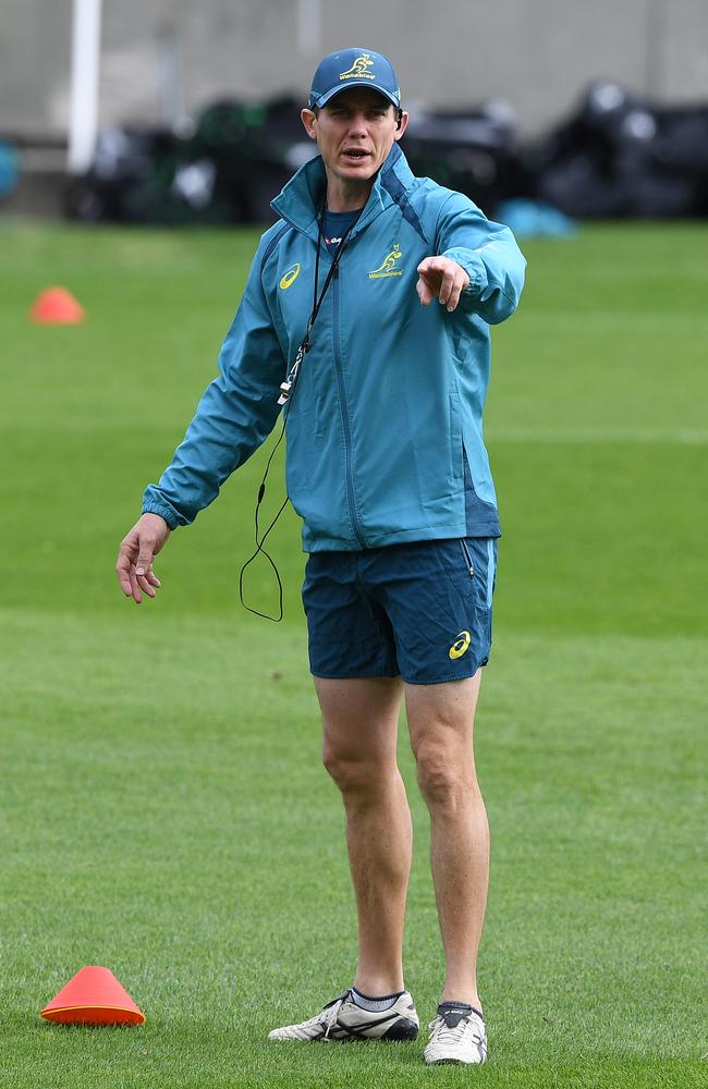 Former star Wallaby and Wallabies assistant coach Stephen Larkham could rely on plenty of goodwill should he take over the head coach role. Picture: AAP Image/Dave Hunt